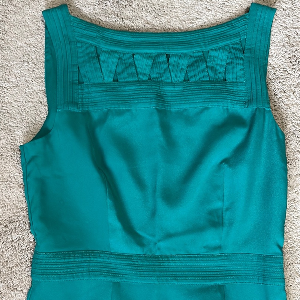 Banana Republic Petite Teal Sleeveless Dress - Picture 2 of 5